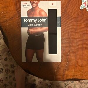 Tommy John Cool Cotton Boxer Briefs - Black 2 Pack